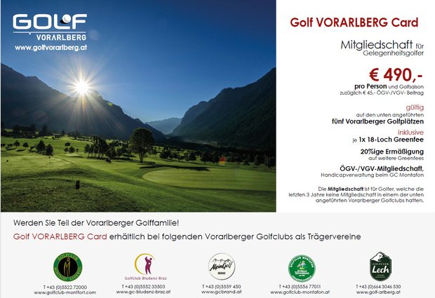 Golf Vorarlberg 2026 - Download pdf